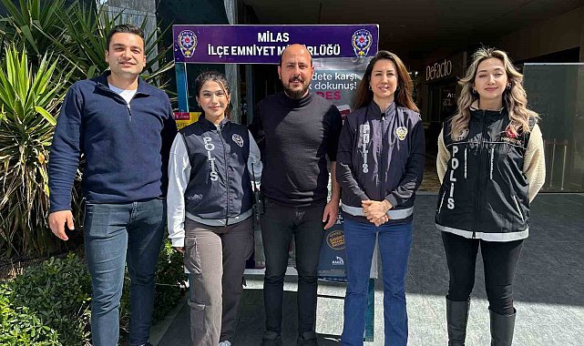 Milas'ta emniyet ekipleri kadınların günlerini kutladı