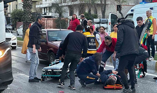 Milas'ta otomobil elektrikli motosiklete çarptı: 1 yaralı