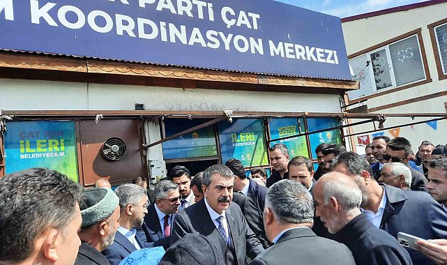 Milli Eğitim Bakanı Tekin, Çat'ta Cumhur İttifakı için destek istedi