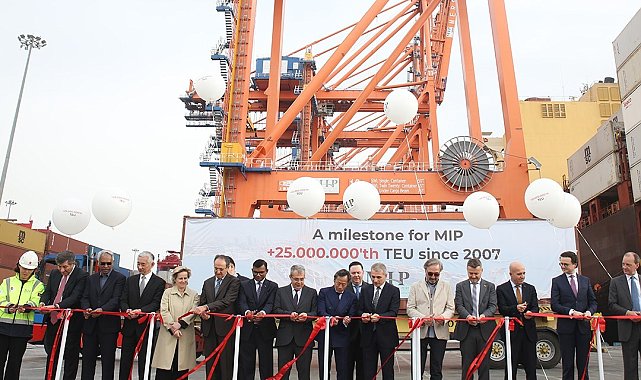 MIP 25 milyon TEU'nun üzerinde konteyner elleçleyerek yeni bir kilometre taşına ulaştı