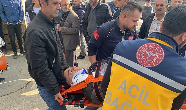 Motosiklet cami duvarına çarptı: 1 yaralı