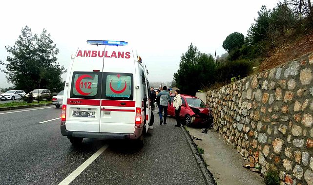 Muğla'da trafik kazası:2 yaralı