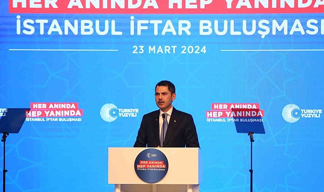 Murat Kurum, Haliç Kongre Merkezi'nde "Her Anında Hep Yanında İstanbul İftar Buluşması"na katıldı