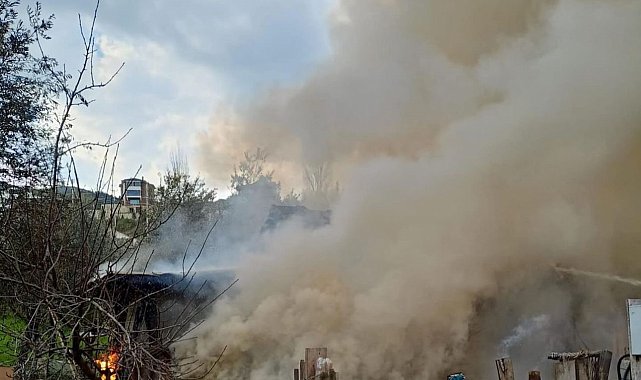 Müstakil evde korkutan yangın