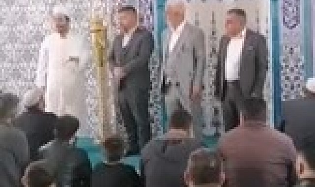 Nevşehir'de bir imam, muhtar adaylarını tekbirlerle kucaklaştırdı