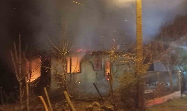 Niksar'da tek katlı evde yangın