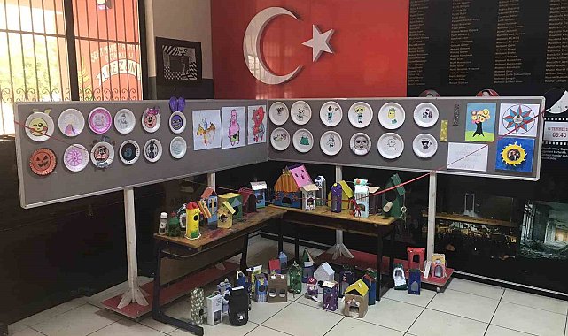 Öğrencilerden "Atıktan Sanata Süreç" sergisi
