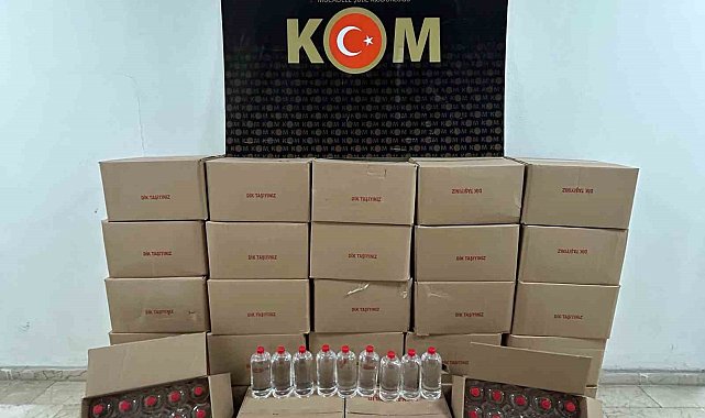 Ordu'da 600 litre etil alkol ele geçirildi