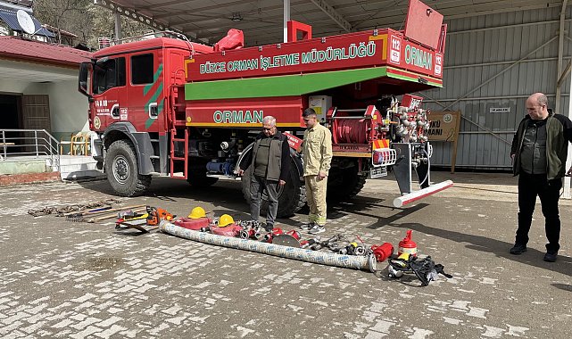 Orman yangına karşı tatbikat