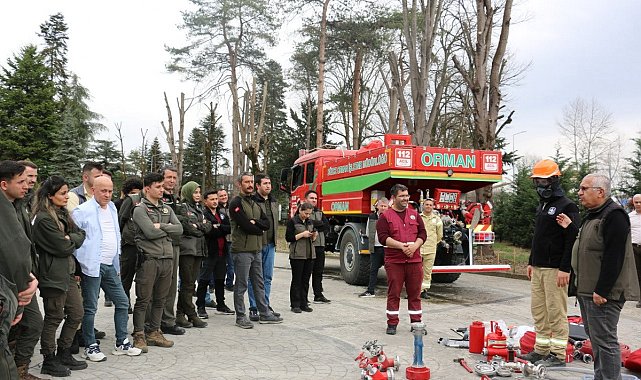 Orman yangınlarına karşı tatbikat