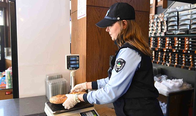 Osmangazi zabıtasından pide gramajı denetimi