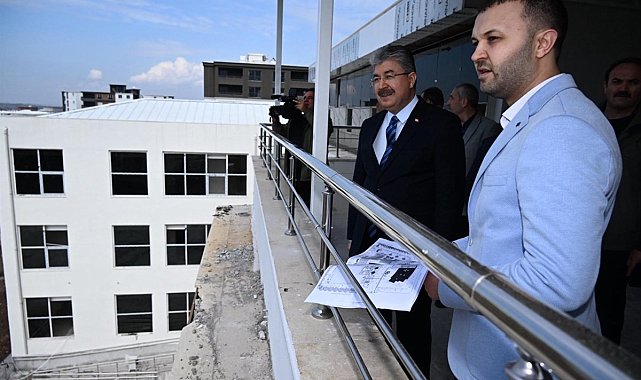 Osmaniye'de Devlet Bahçeli Fen Lisesi inşaatında sona gelindi
