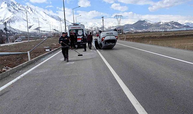 Otomobil takla attı: 1 yaralı