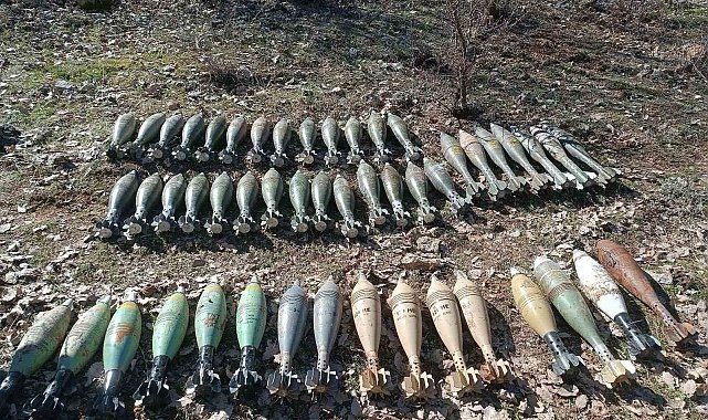 Pençe-Kaplan Operasyonu bölgesinde çok sayıda mühimmat ele geçirildi