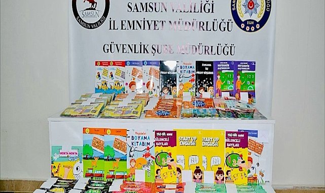 Samsun'da 10 bin 679 adet bandrolsüz kitap ele geçirildi