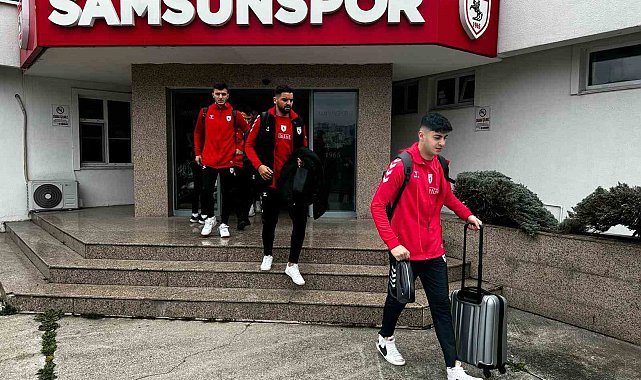 Samsunspor, Hatayspor maçı için Mersin'e gitti
