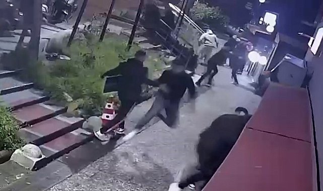 Sarıyer'de İsveçli tarafların kafeteryadaki silahlı kavgası kamerada