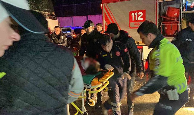 Sarıyer'de kontrolden çıkan beton mikseri karşı şeride geçip kamyonete çarptı: 1 ağır yaralı