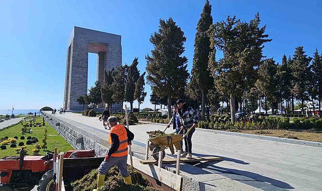 Şehitler Abidesi'nde 18 Mart tören hazırlıkları devam ediyor