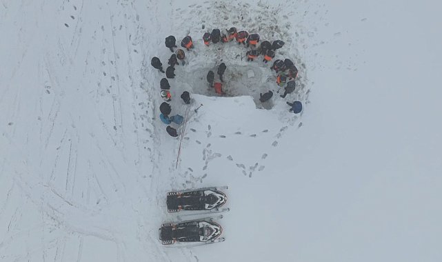 Şenyayla bölgesinde çığ eğitimi ve tatbikatı düzenlendi