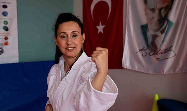 Serebral palsili Pınar, 'Para Karate' ile hayata tutunup Türkiye 2.'si oldu
