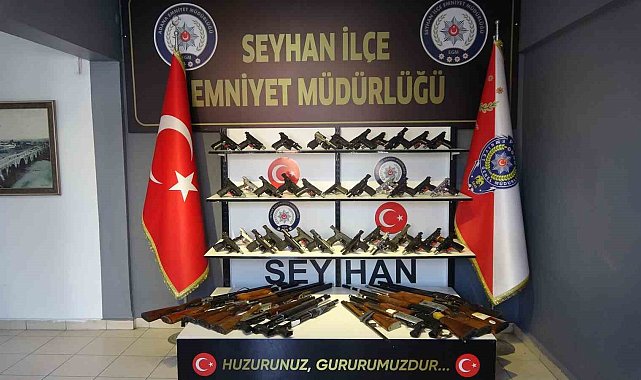 Seyhan polisi 54 silah ele geçirirken 314 suçluyu yakaladı