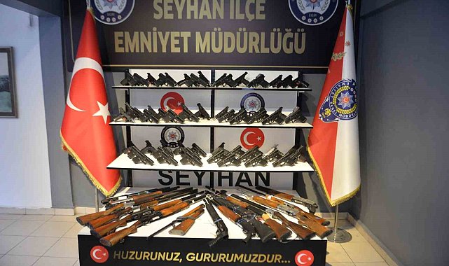 Seyhan polisi 80 ruhsatsız silah ele geçirdi