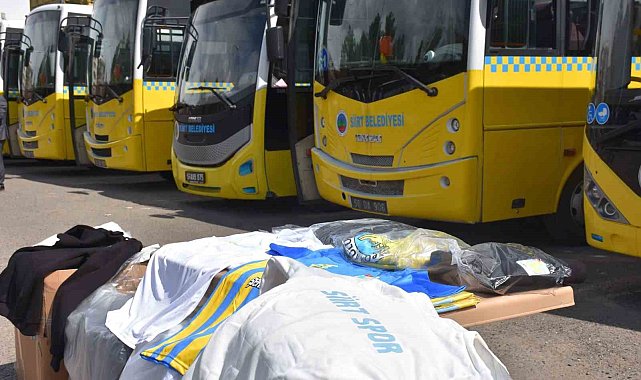 Siirt Belediyesi halk otobüsleri sarı maviye boyandı
