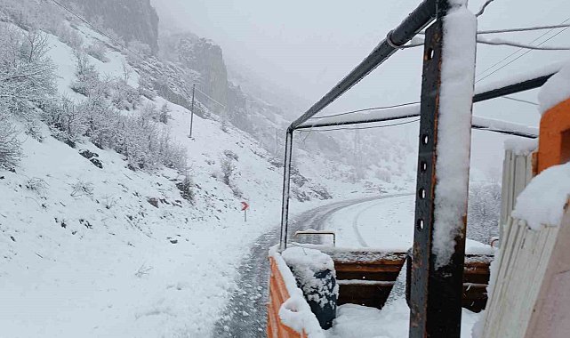Şırnak'ta kar nedeniyle kapanan yolları açma çalışmaları başladı