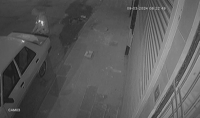 Siverek'te hırsızlık anı güvenlik kamerasında