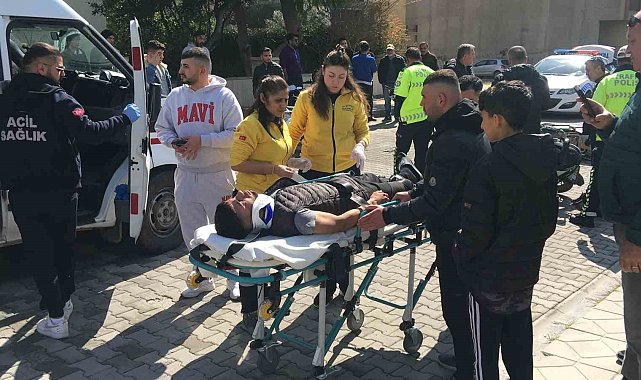 Söke'de motosikletler çarpıştı: 2 yaralı