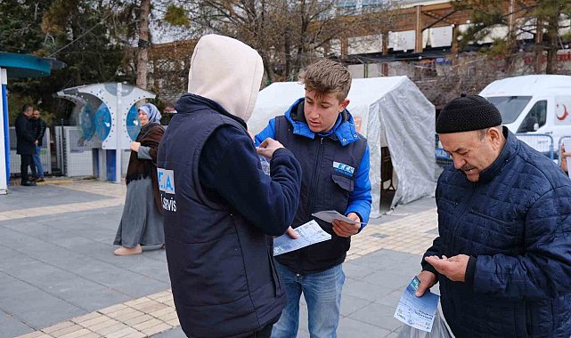 Su tasarrufuna dikkat çekmek için conta dağıttılar