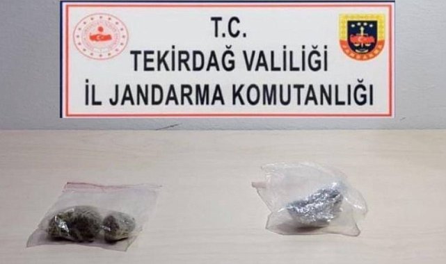 Şüpheli şahsın üzerinde esrar ve metamfetamin ele geçirildi