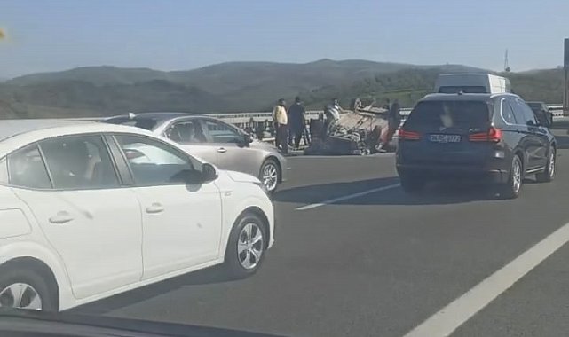 Takla atan otomobilde can pazarı