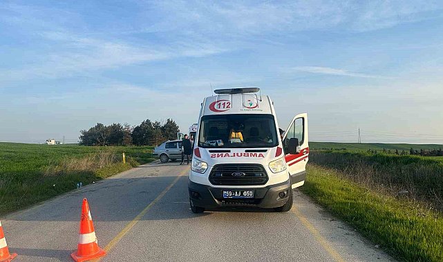 Tekirdağ'da 2 aracın karıştığı kazada 7 kişi yaralandı