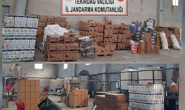 Tekirdağ'da 20 ton sahte deterjan ele geçirildi