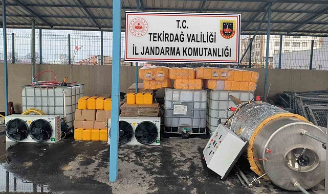 Tekirdağ'da bin 600 litre etil ve kaçak alkol ele geçirildi
