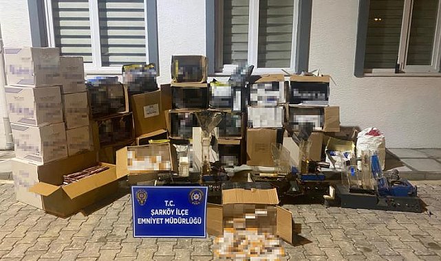 Tekirdağ'da tütün ve makaron operasyonu