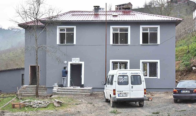 Tekkeköy'de Yeniköy Köy Konağı çalışmalarında sona gelindi
