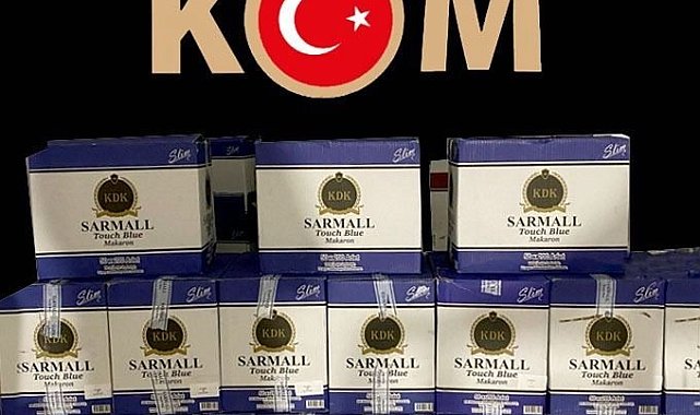 TEM'de durdurulan araçta 710 bin boş makaron ele geçirildi