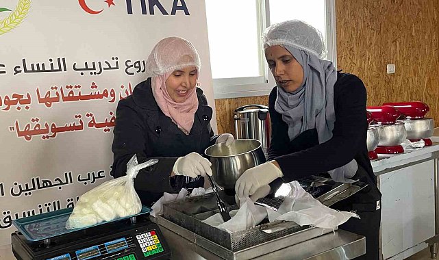 TİKA'dan Filistinli kadınlara yönelik imalathane ve eğitim desteği