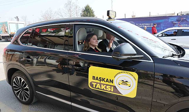 Togg taksi, Başkan Bıyık şoför oldu