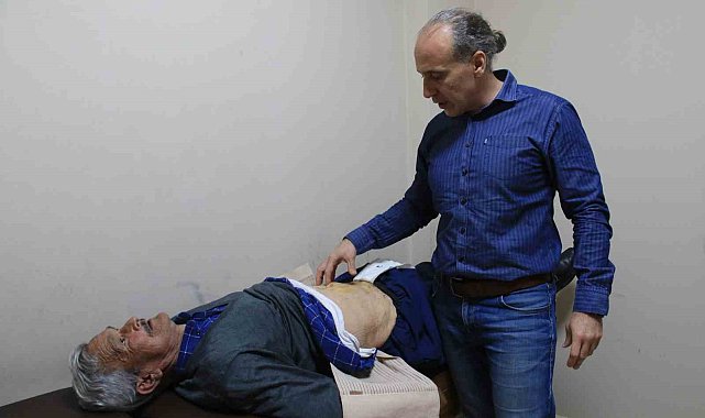 Top büyüklüğünde fıtığı olan hasta, başarılı operasyonla sağlığına kavuştu