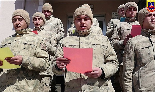 Türkiye-İran sınırında görevli askerler çocukların mektubuyla duygulandı