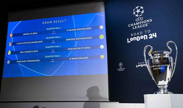 UEFA Şampiyonlar Ligi'nde çeyrek final ve yarı final eşleşmeleri belli oldu