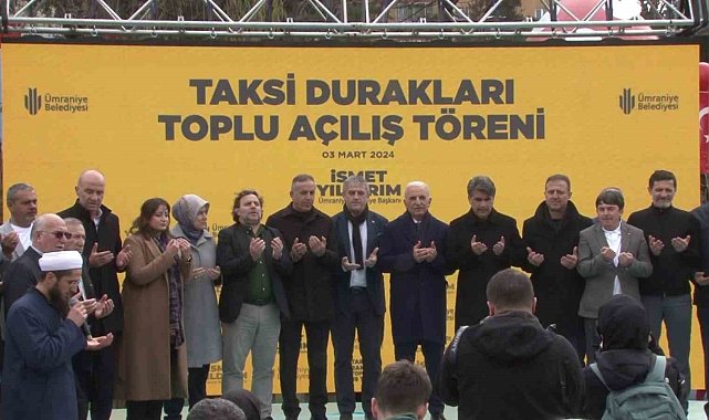 Ümraniye'de 9 taksi durağı Başkan Yıldırım'ın katılımıyla hizmete açıldı