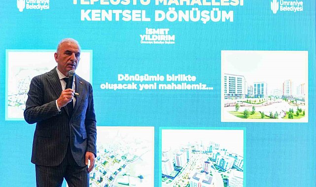 Ümraniye'de Başkan İsmet Yıldırım kentsel dönüşüm proje alanını tanıttı