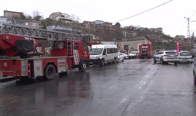 Ümraniye'de tekne imalathanesi alev alev yandı