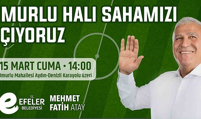 Umurlu Halı Sahası hizmete açılıyor