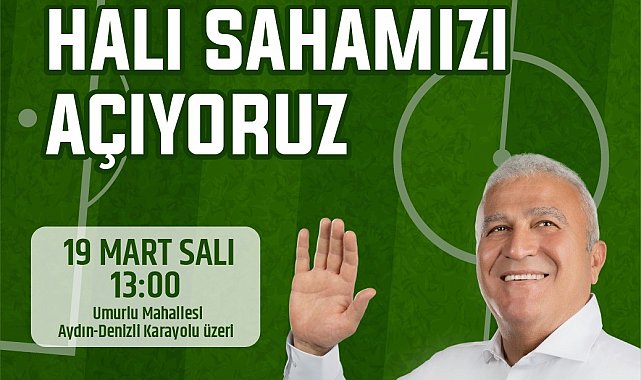 Umurlu'daki halı saha yarın açılıyor